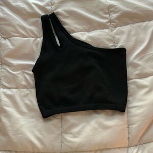 Offline one shoulder crop top